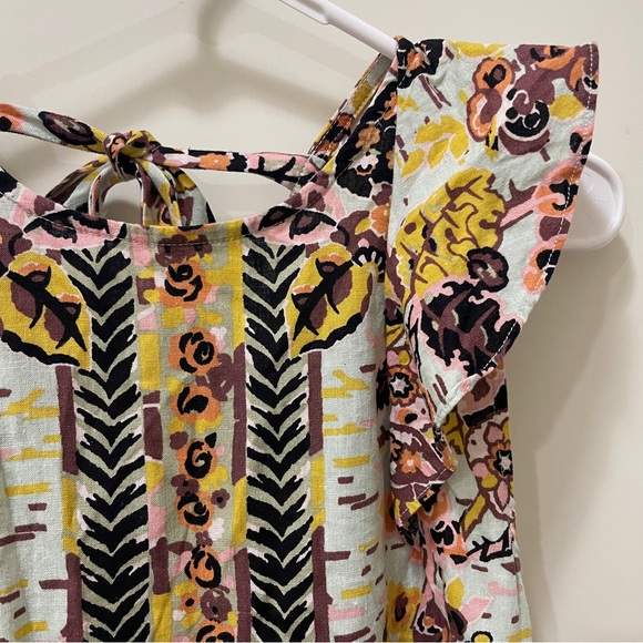 Free People Summer in Tulum Linen Blend Tunic - Picture 2 of 6